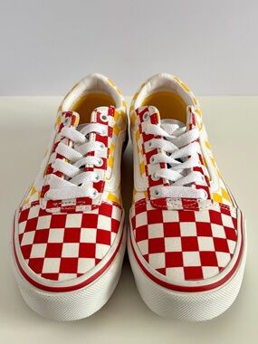 NWOT Vans Checkerboard Little Kid Sneakers Multicolor Lace-Up Unisex Size 13